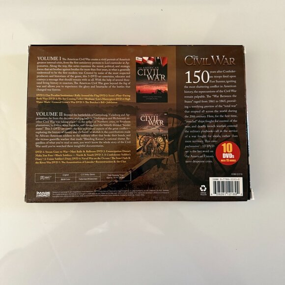 The Civil War 150th Anniversary Collectors Edition 10-DVD Set By Image Ent. - Picture 2 of 2